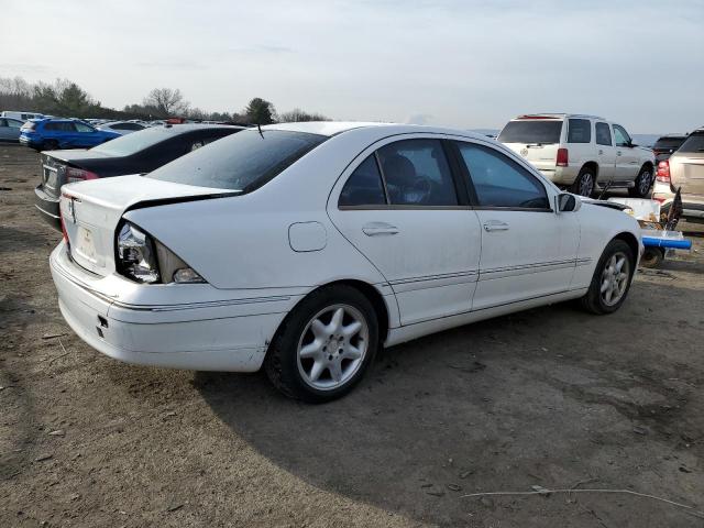 WDBRF64J61F084270 - 2001 MERCEDES-BENZ C 320 WHITE photo 3