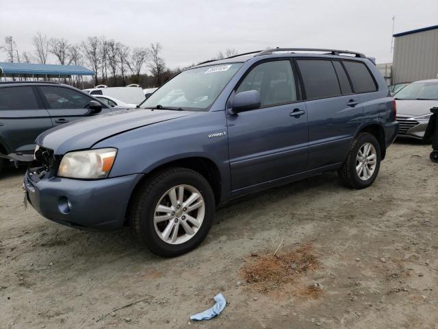 JTEHW21A970034447 - 2007 TOYOTA HIGHLANDER HYBRID BLUE photo 1