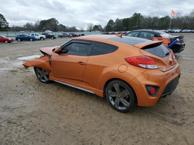 KMHTC6AE9FU239318 - 2015 HYUNDAI VELOSTER TURBO ORANGE photo 2