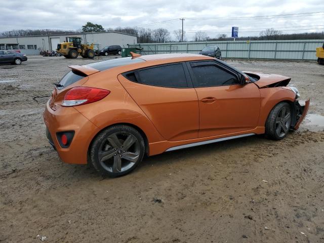 KMHTC6AE9FU239318 - 2015 HYUNDAI VELOSTER TURBO ORANGE photo 3