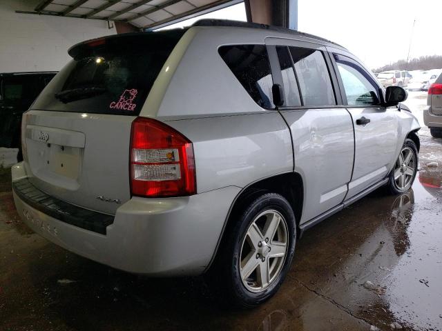 1J8FF47W27D156062 - 2007 JEEP COMPASS SILVER photo 3