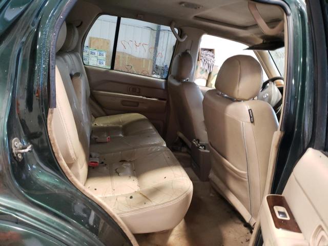JN8DR09Y22W743490 - 2002 NISSAN PATHFINDER LE მწვანე ფოტო 11
