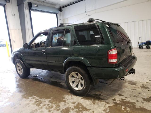JN8DR09Y22W743490 - 2002 NISSAN PATHFINDER LE მწვანე ფოტო 2