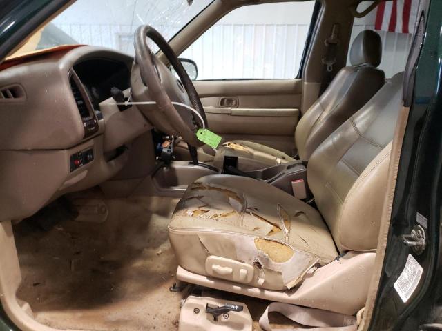 JN8DR09Y22W743490 - 2002 NISSAN PATHFINDER LE მწვანე ფოტო 7