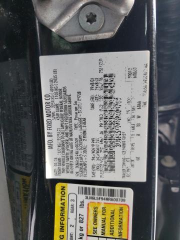 3LN6L5F94HR600709 - 2017 LINCOLN MKZ RESERVE შავი ფოტო 13