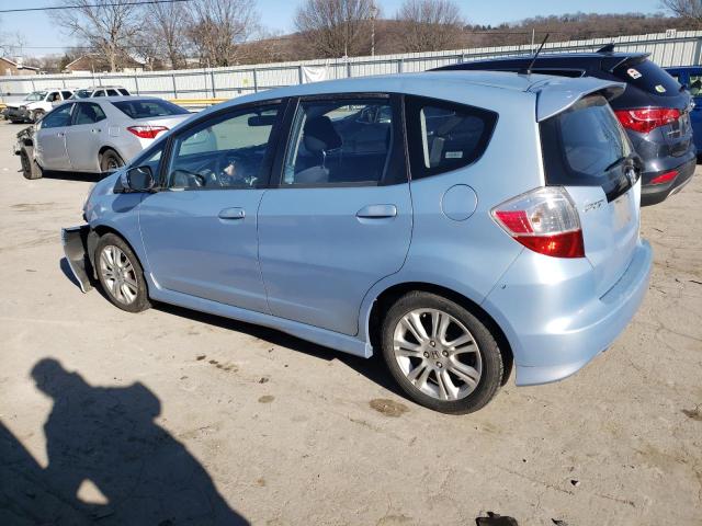 JHMGE87479C005259 - 2009 HONDA FIT SPORT BLUE photo 2