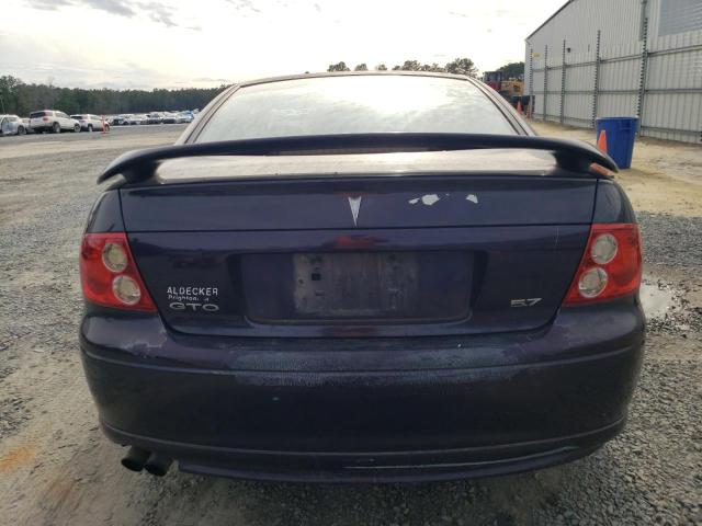 6G2VX12G04L203273 - 2004 PONTIAC GTO PURPLE photo 6