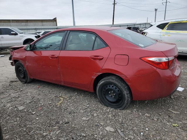 2T1BURHE3EC098200 - 2014 TOYOTA COROLLA L RED photo 2