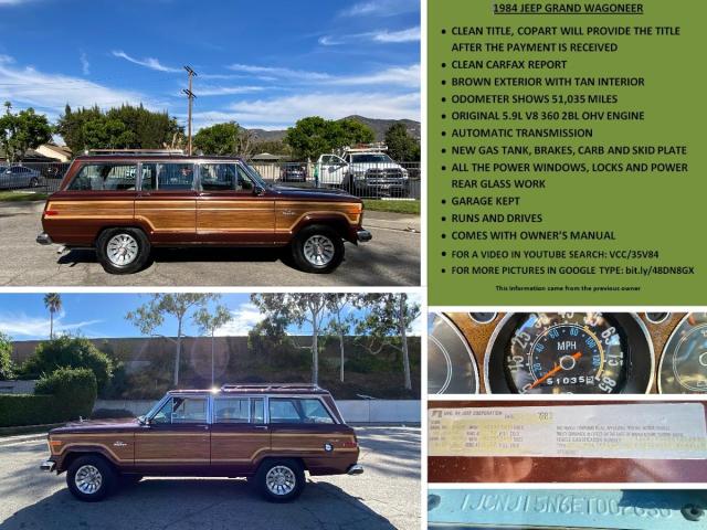 1JCNJ15N6ET002630 - 1984 JEEP GRAND WAGO BROWN photo 10