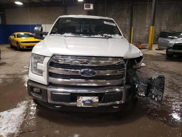 1FTFW1EG7GFC50380 - 2016 FORD F150 SUPERCREW WHITE photo 5