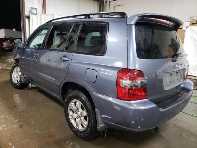 JTEEP21A270211873 - 2007 TOYOTA HIGHLANDER SPORT BLUE photo 2