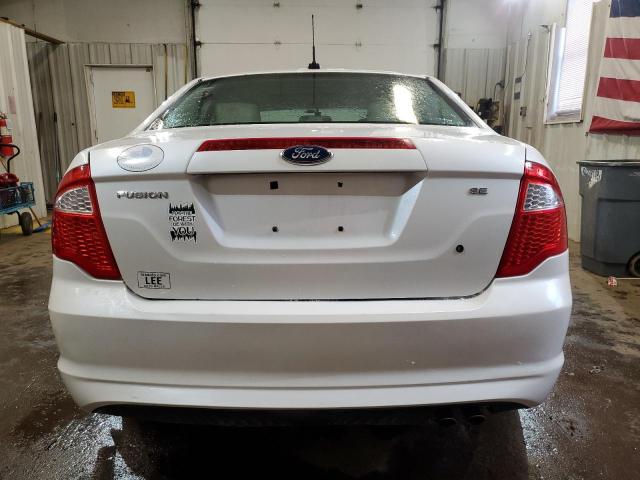 3FAHP0HA0CR101500 - 2012 FORD FUSION SE WHITE photo 6