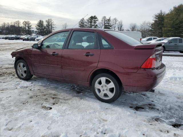 1FAHP34N77W290322 - 2007 FORD FOCUS ZX4 BURGUNDY photo 2