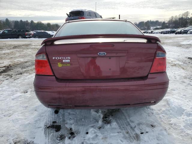 1FAHP34N77W290322 - 2007 FORD FOCUS ZX4 BURGUNDY photo 6