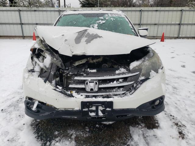 5J6RM4H76CL048393 - 2012 HONDA CR-V EXL WHITE photo 5