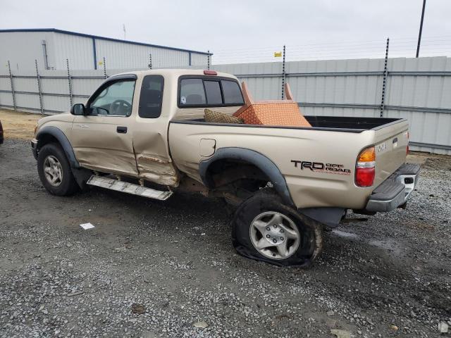 5TESM92N22Z089759 - 2002 TOYOTA TACOMA XTRACAB PRERUNNER 金色 照片 2