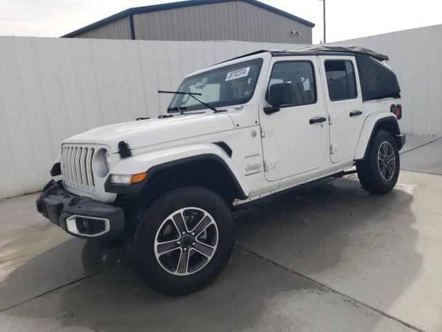 1C4HJXEN6PW574512 - 2023 JEEP WRANGLER SAHARA WHITE photo 1