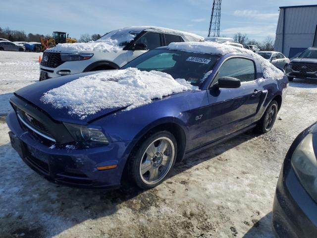 1ZVBP8AM4E5287242 - 2014 FORD MUSTANG BLUE photo 1