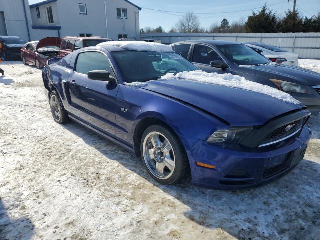 1ZVBP8AM4E5287242 - 2014 FORD MUSTANG BLUE photo 4