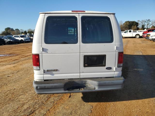 1FTRE14W86HB20765 - 2006 FORD ECONOLINE E150 VAN WHITE photo 6