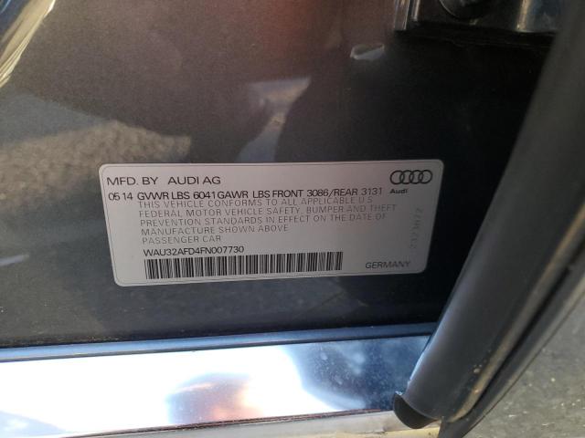 WAU32AFD4FN007730 - 2015 AUDI A8 L QUATTRO GRAY photo 13