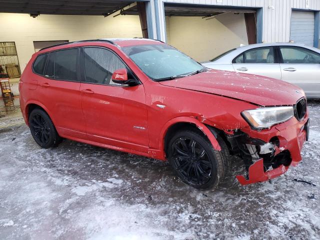 5UXWX9C5XH0T07140 - 2017 BMW X3 XDRIVE28I RED photo 4