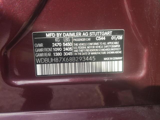 WDBUH87X68B293445 - 2008 MERCEDES-BENZ E 350 4MATIC WAGON MAROON photo 13