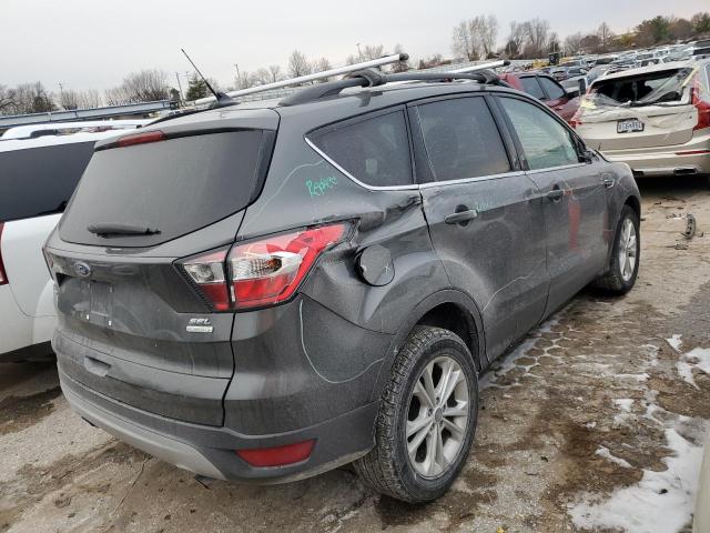 1FMCU0HD8JUB43020 - 2018 FORD ESCAPE SEL GRAY photo 3