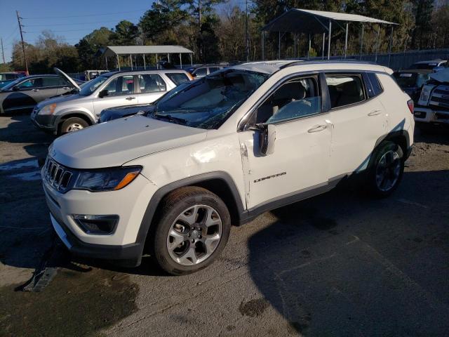 3C4NJCCB2LT187265 - 2020 JEEP COMPASS LIMITED WHITE photo 1