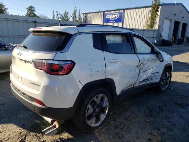 3C4NJCCB2LT187265 - 2020 JEEP COMPASS LIMITED WHITE photo 3