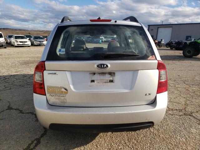 KNAFG528697255632 - 2009 KIA RONDO BASE SILVER photo 6