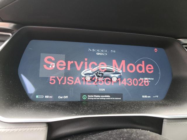5YJSA1E25GF143026 - 2016 TESLA MODEL S ნაცრისფერი ფოტო 9