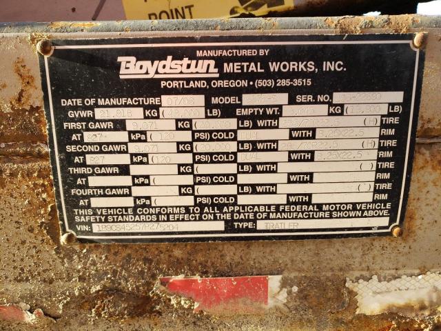 1B9CS45257P275204 - 2000 SCRA METAL Մոխրագույն լուսանկար 10