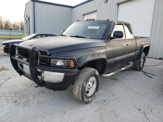 1B7HF13Z91J278523 - 2001 DODGE RAM 1500 BLACK photo 2