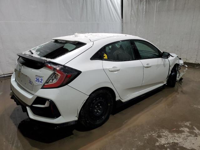 SHHFK7H40MU425065 - 2021 HONDA CIVIC SPORT WHITE photo 3