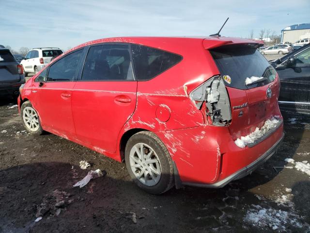 JTDZN3EU4GJ051897 - 2016 TOYOTA PRIUS V RED photo 3