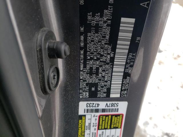 5TDDK3DC8BS007571 - 2011 TOYOTA SIENNA XLE GRAY photo 12