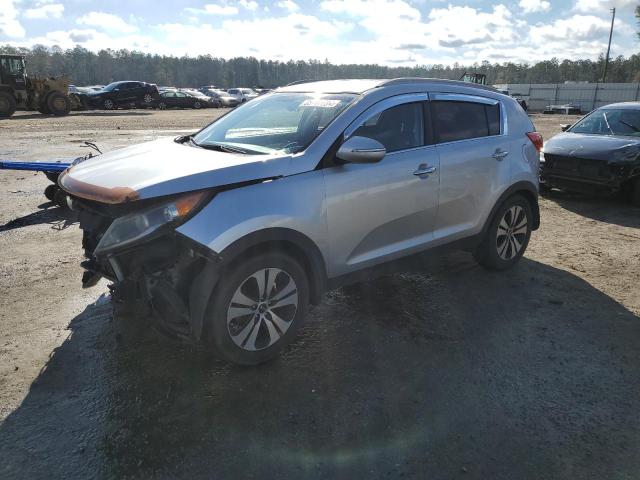 KNDPC3A26D7419393 - 2013 KIA SPORTAGE EX SILVER photo 1