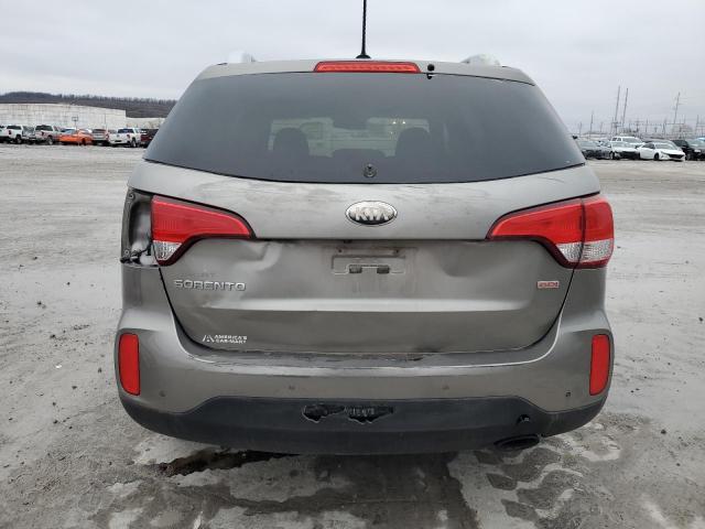 5XYKTCA68EG476924 - 2014 KIA SORENTO LX GRAY photo 6