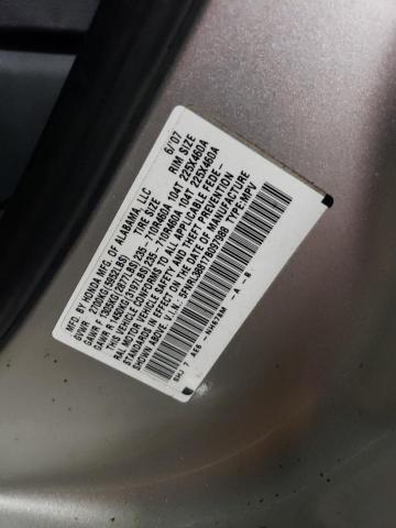 5FNRL38817B097988 - 2007 HONDA ODYSSEY TOURING SILVER photo 13