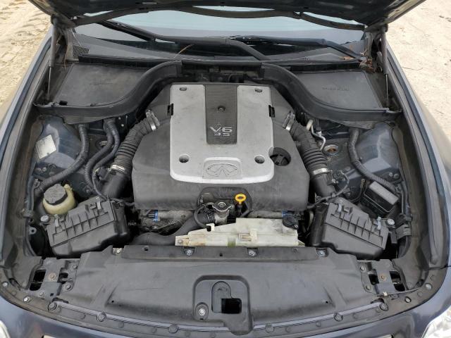 JNKBV61F78M260902 - 2008 INFINITI G35 GRAY photo 11