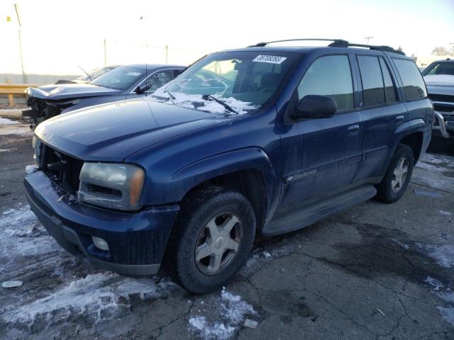 1GNDT13S142100878 - 2004 CHEVROLET TRAILBLAZE LS BLUE photo 1