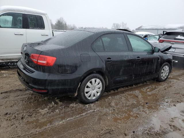 3VW1K7AJ6FM298295 - 2015 VOLKSWAGEN JETTA BASE Սև լուսանկար 3