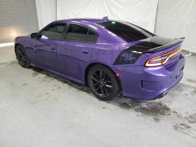 2C3CDXHG7KH519433 - 2019 DODGE CHARGER GT PURPLE photo 2