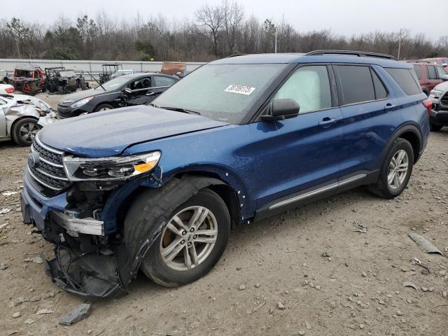 1FMSK7DH9LGB09107 - 2020 FORD EXPLORER XLT BLUE photo 1