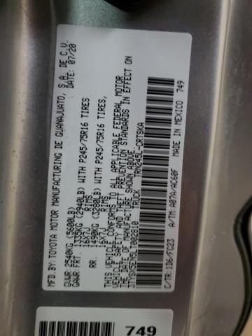 3TYSX5EN5LT002810 - 2020 TOYOTA TACOMA ACCESS CAB Сұр фото 13