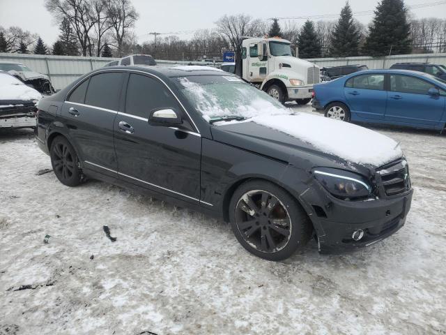 WDDGF81X78F141895 - 2008 MERCEDES-BENZ C 300 4MATIC BLACK photo 4