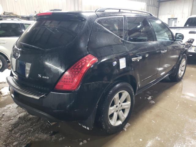 JN8AZ08W77W632394 - 2007 NISSAN MURANO SL BLACK photo 3