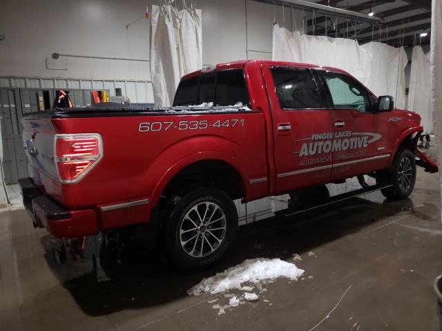 1FTFW1ET1CFB50024 - 2012 FORD F150 SUPERCREW RED photo 3