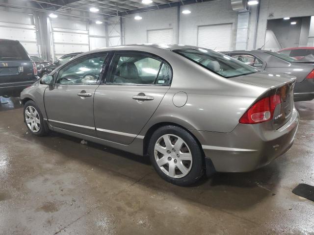 1HGFA165X6L121353 - 2006 HONDA CIVIC LX TAN photo 2